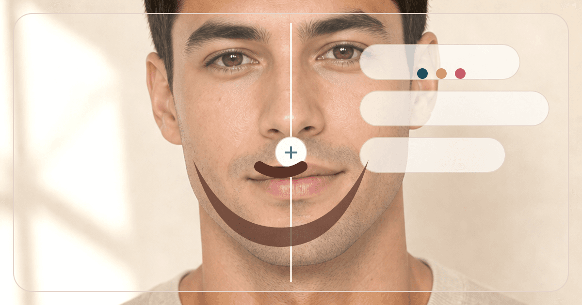 AI Beard Style Try-On preview with realistic beard style options