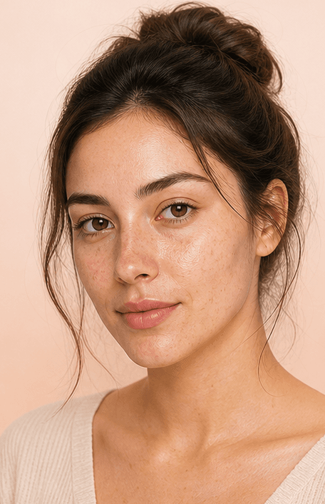 AI beauty filter demo comparison - Before