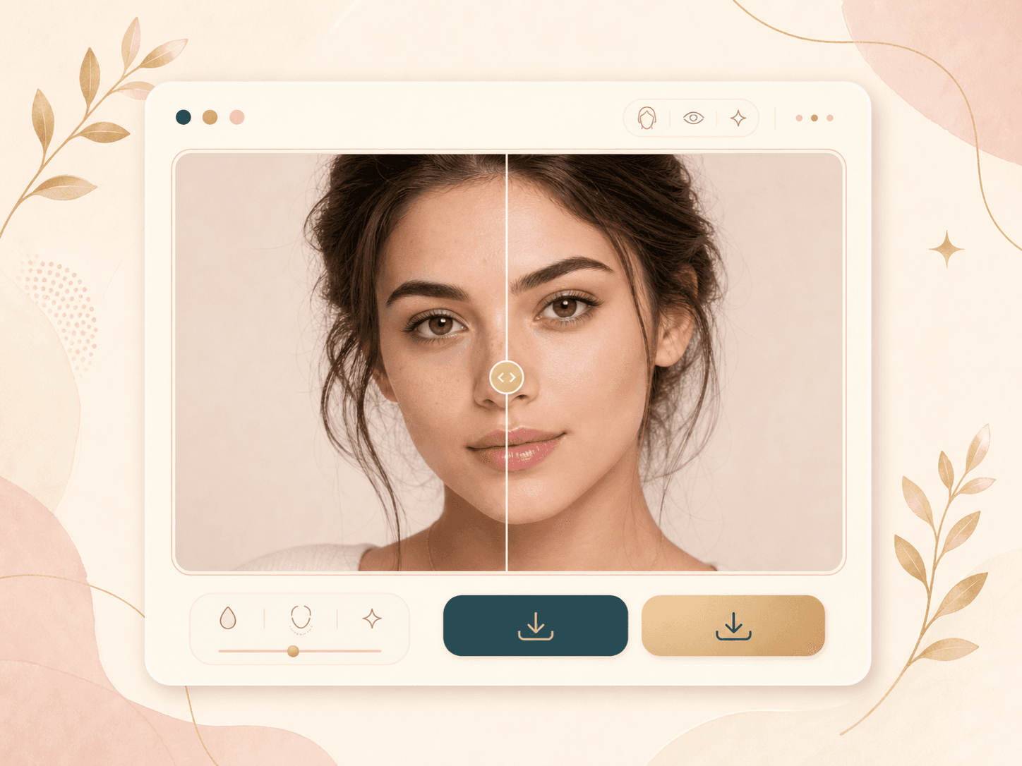 BeautyLove before and after generator result preview