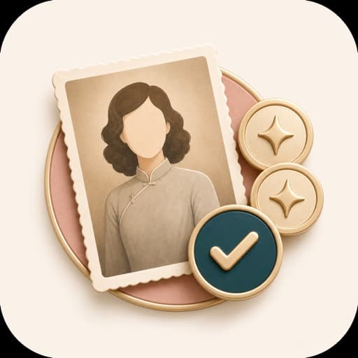 Icon showing credits for AI Photo Restoration