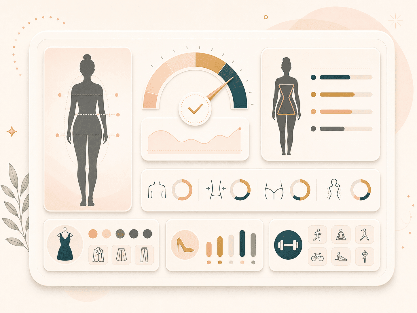 Body shape confidence and summary dashboard