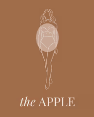 Apple body shape silhouette