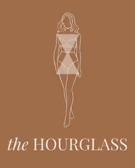 Hourglass body shape silhouette