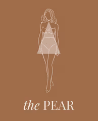 Pear body shape silhouette