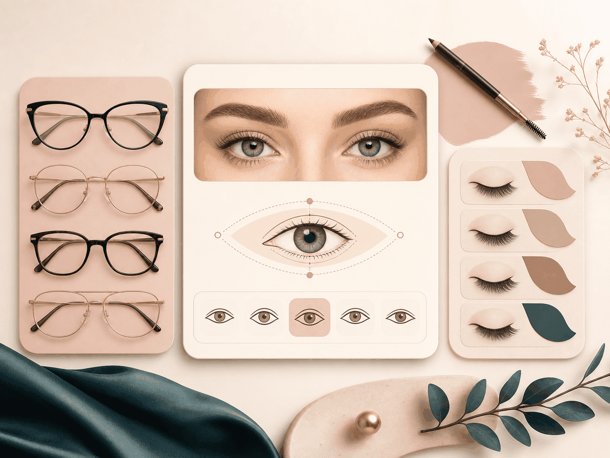 Feature image showing glasses, brow, and lash guidance