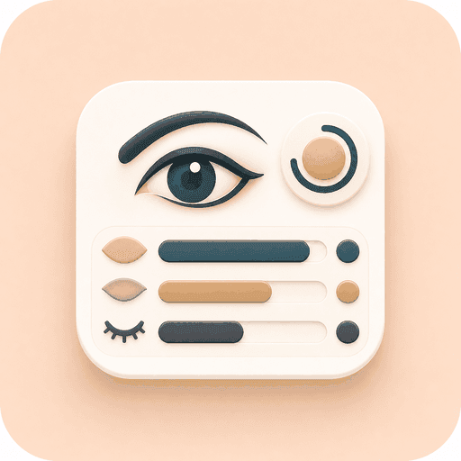 Icon showing eye shape confidence bars