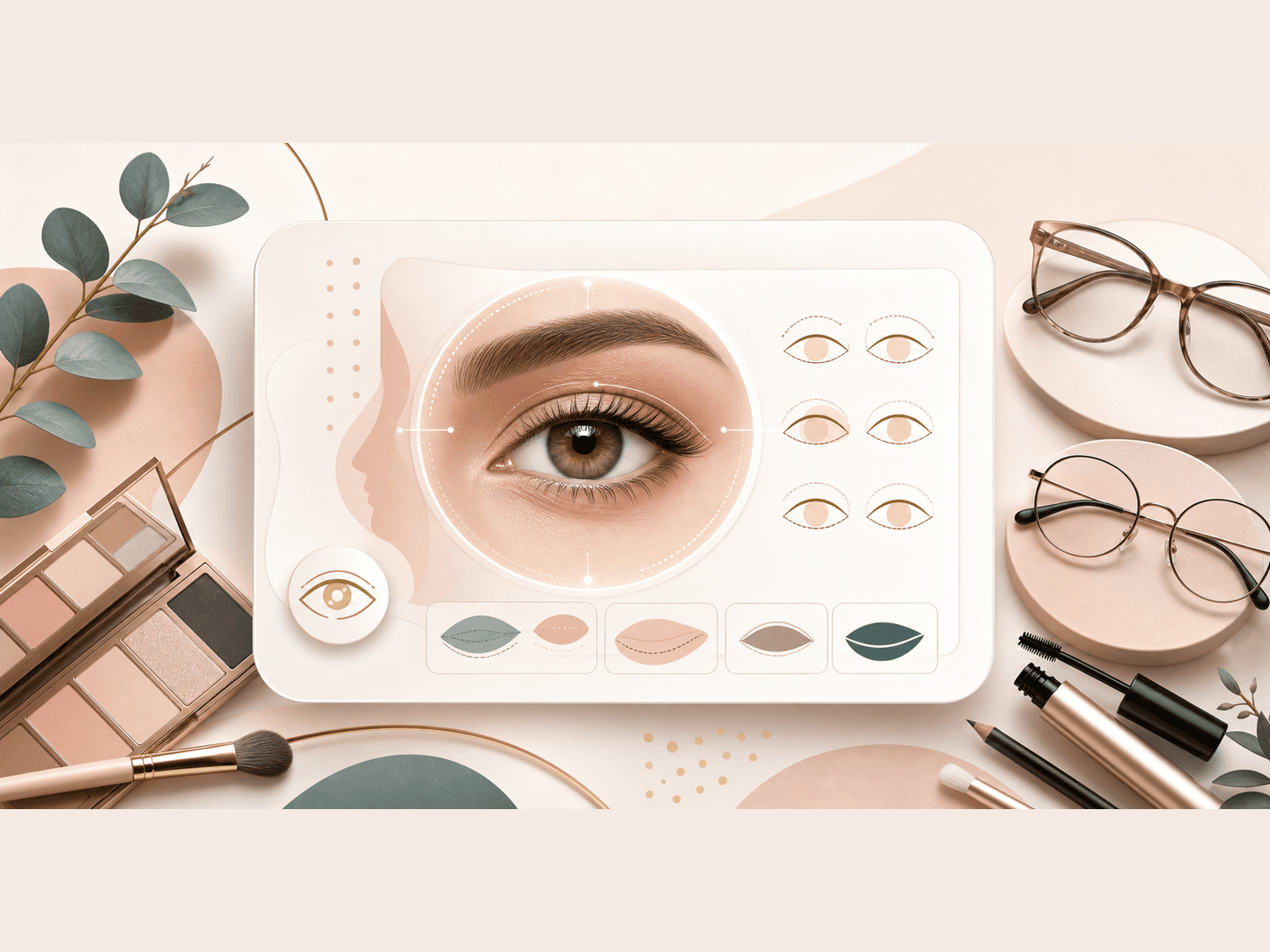 Feature image showing eyebrow makeup technique guidance