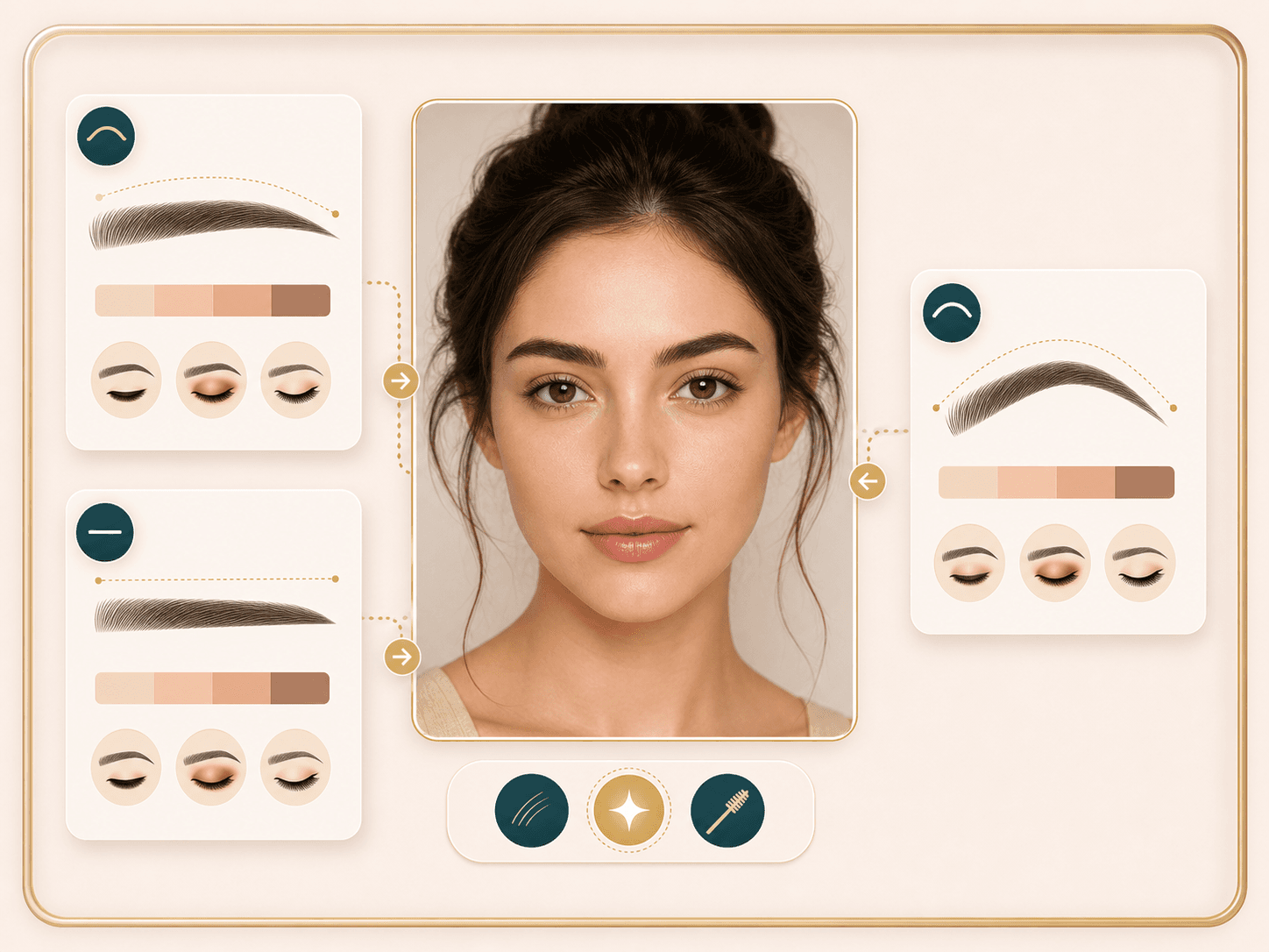 Feature image showing eyebrow shape confidence cards