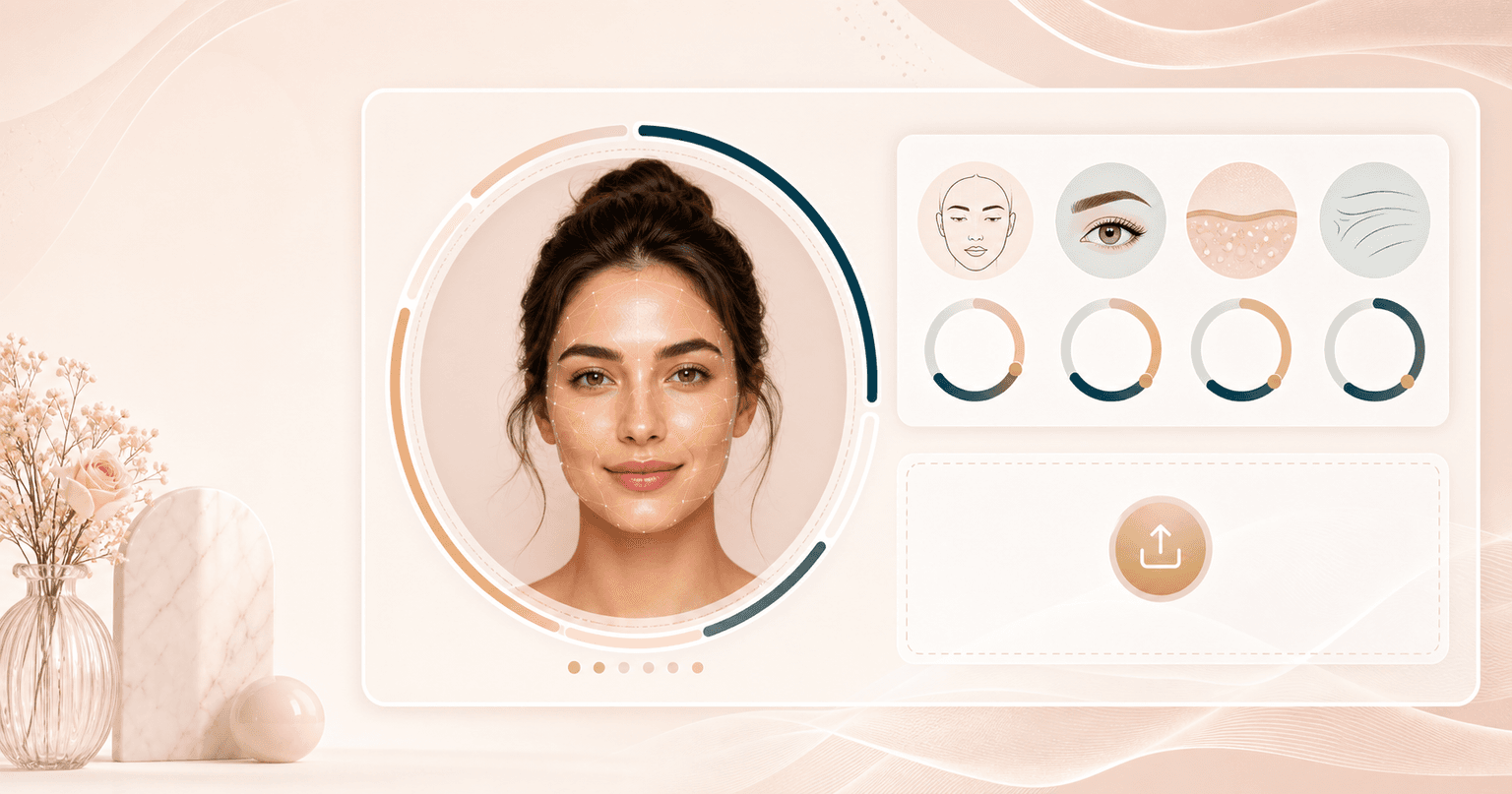 Face Age Detector preview showing a portrait analysis interface