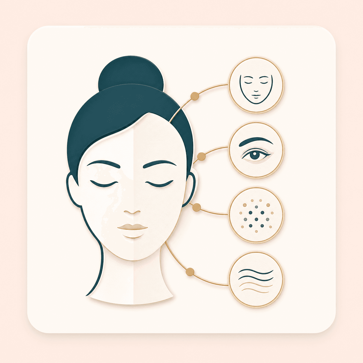 Icon showing a portrait with visible age signal areas