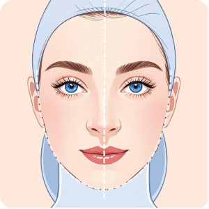 Cheek symmetry