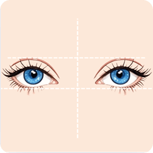 Eyes symmetry