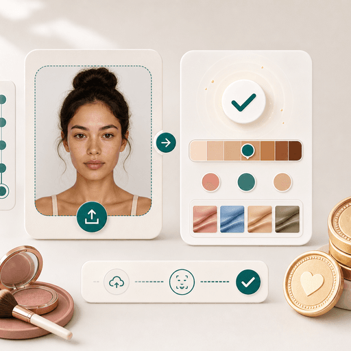 Icon of proportion bars for facial thirds and golden ratio alignment