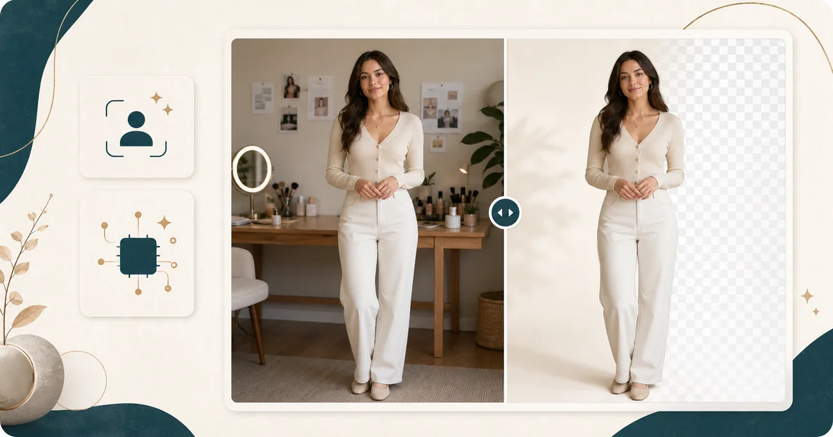 Real full body portrait preview showing high definition body cutout result