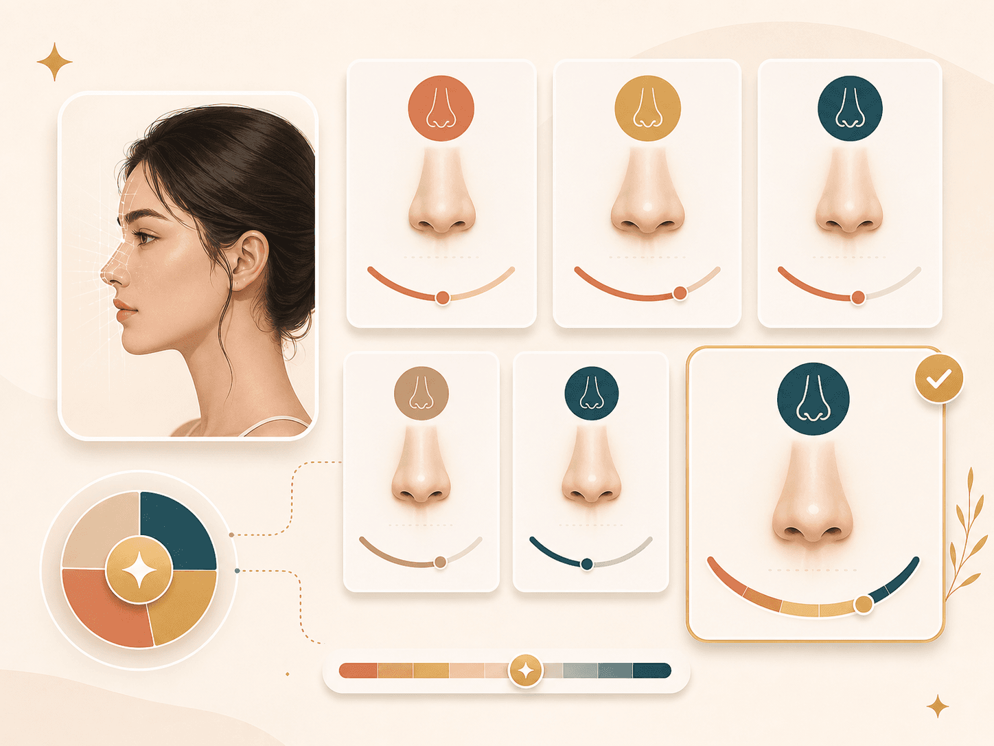 Feature image showing blended nose type confidence cards