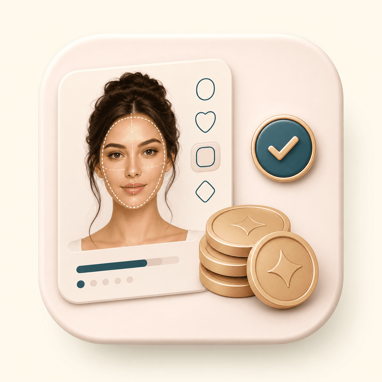 Icon showing credit based access for the detector