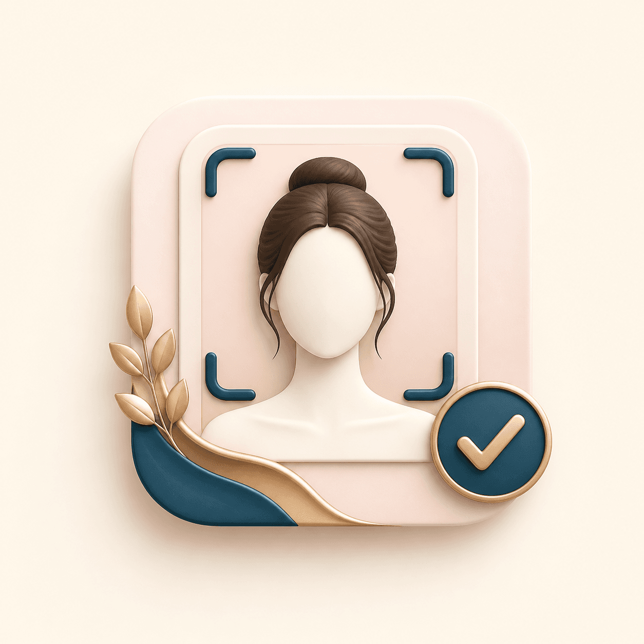 Icon showing one focused portrait upload workflow