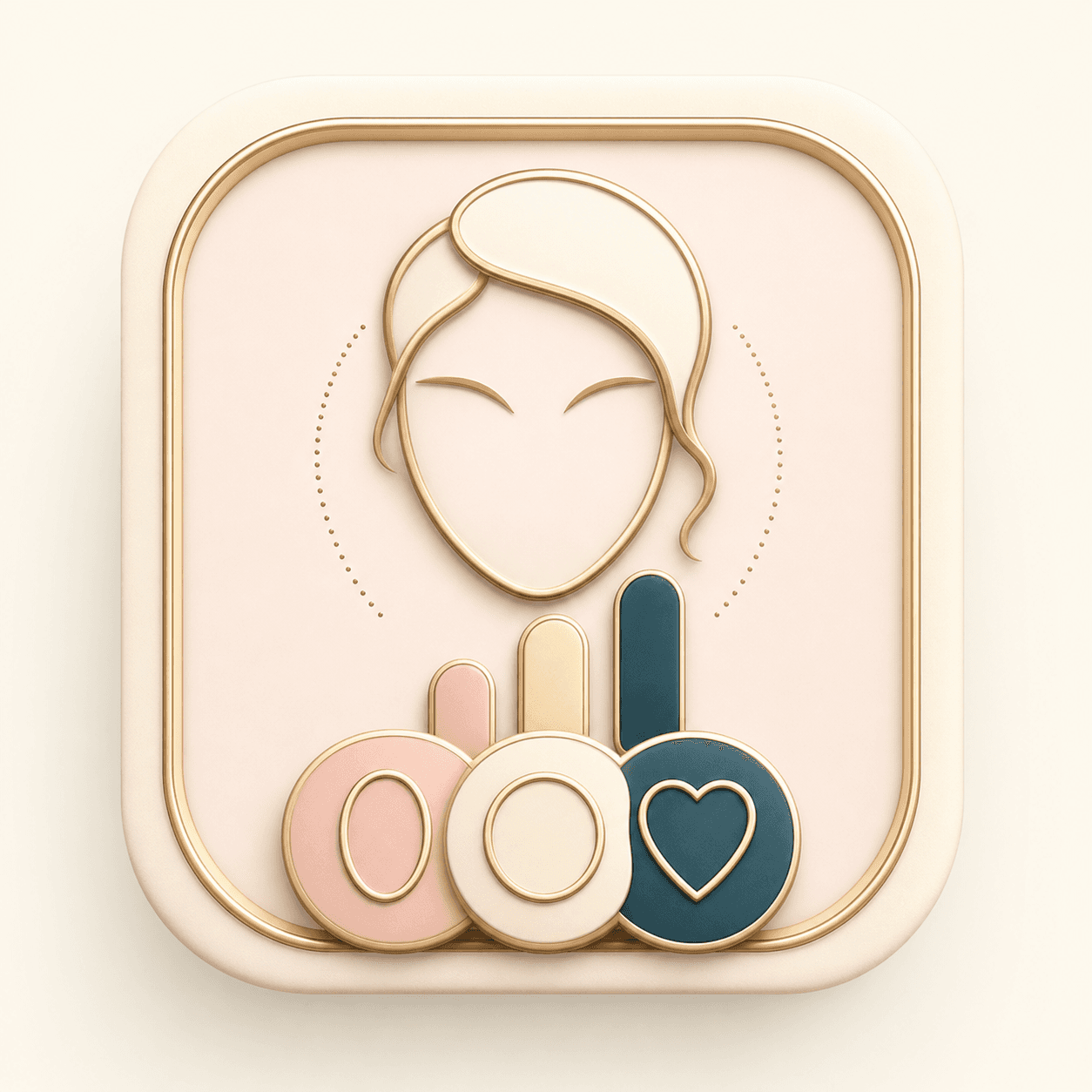 Icon showing face shape confidence signals