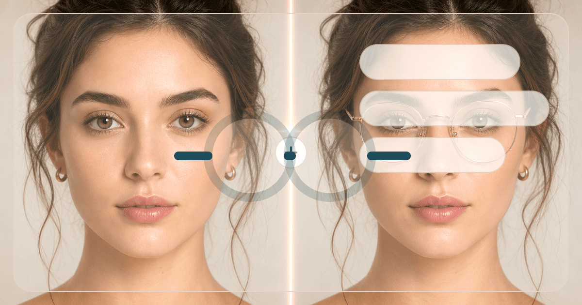 Glasses Shape Recommender preview with frame shape suggestions