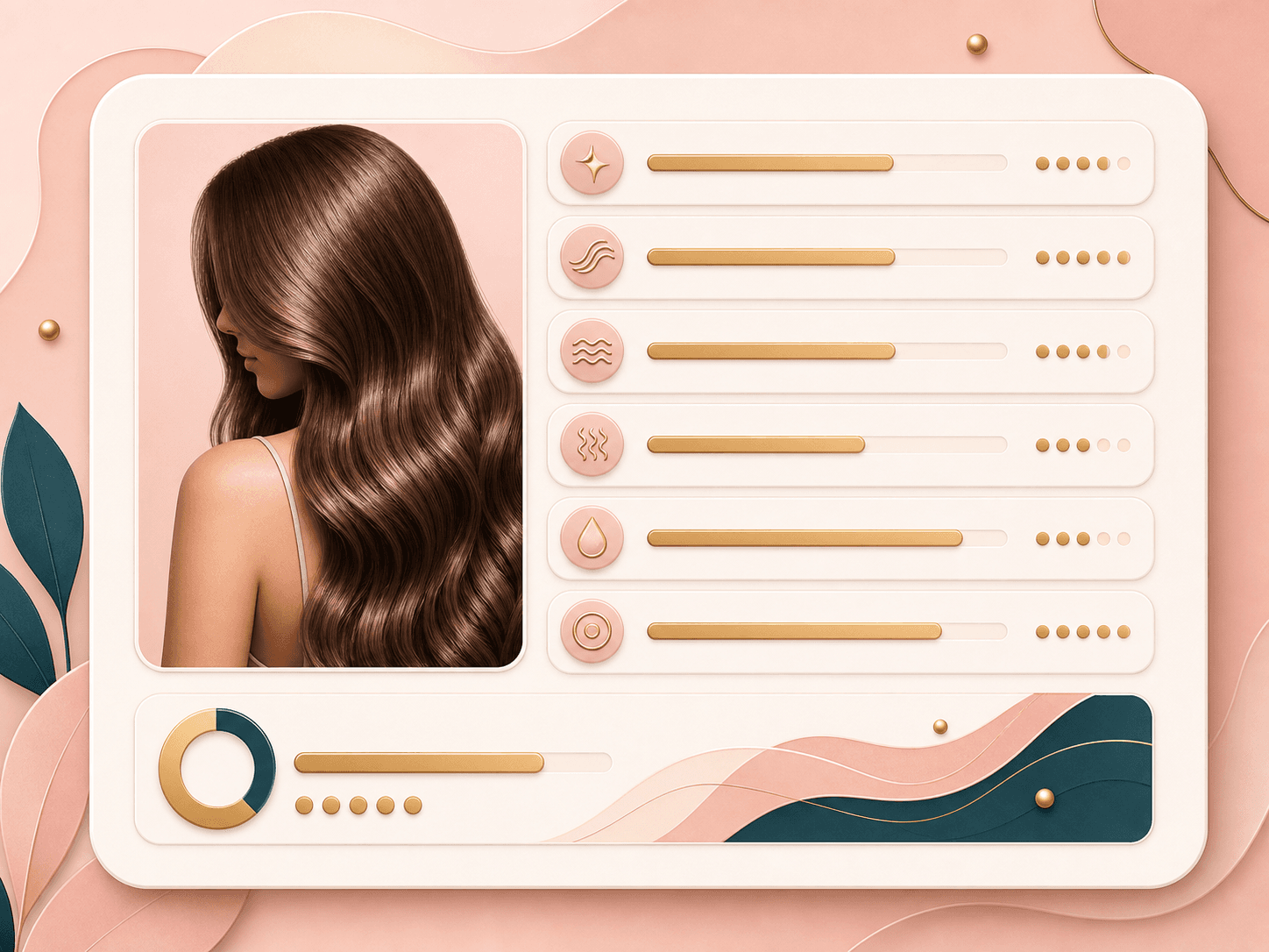 Feature image showing a hair quality score breakdown dashboard