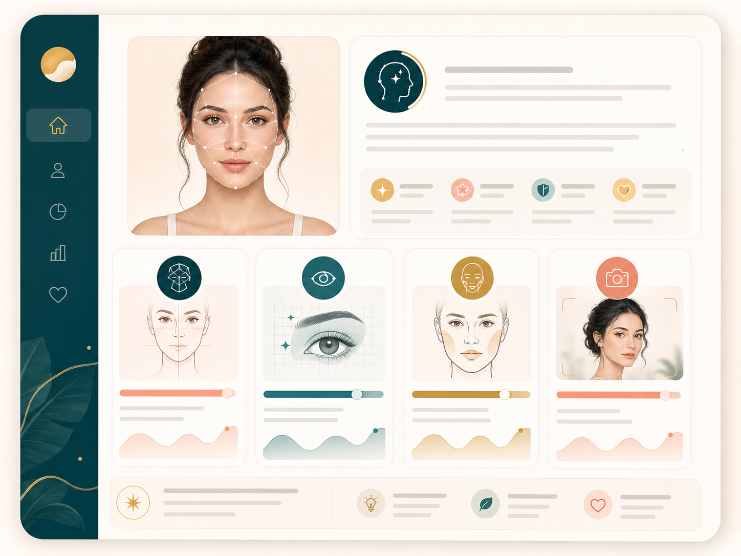 AI attractiveness test report with score breakdown cards