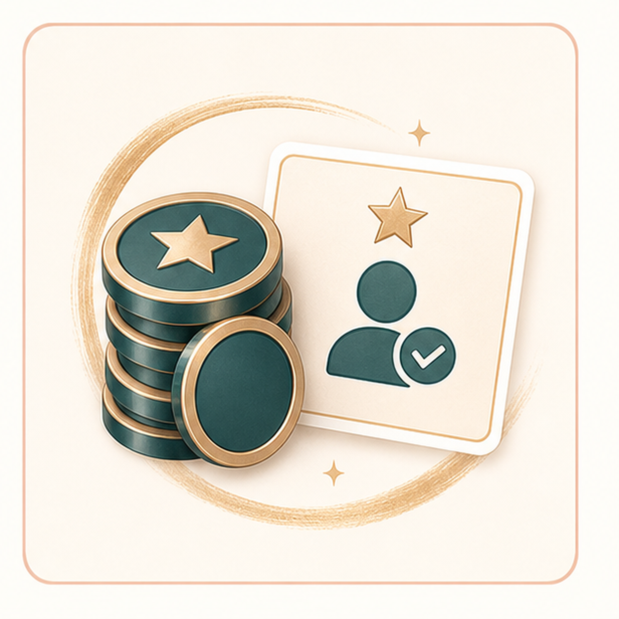 Icon showing credit tokens for an AI hairstyle changer run