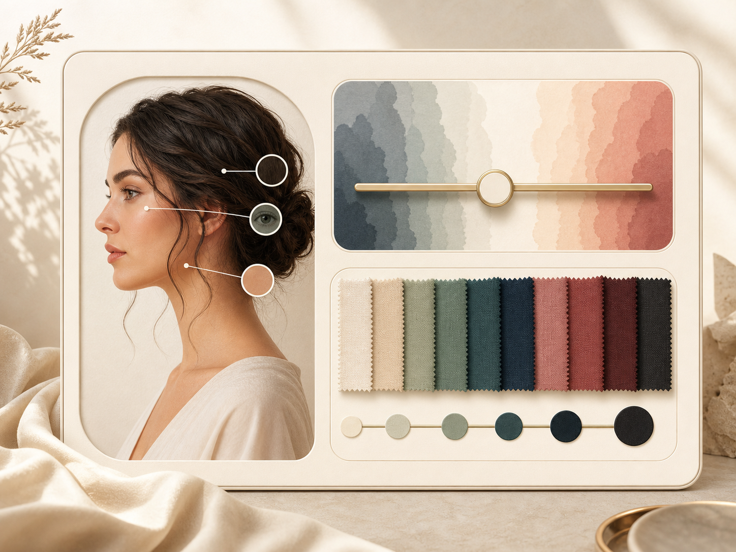 Feature image showing undertone and contrast analysis from a portrait