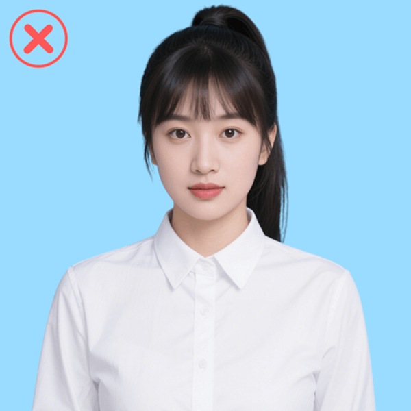 Incorrect: Covered Eyebrows