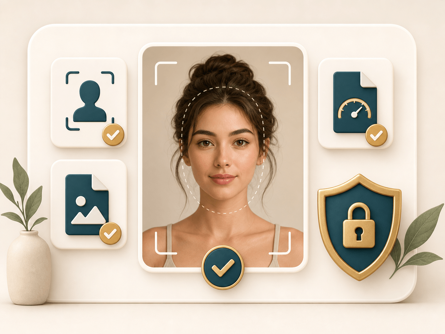Face enhancer feature image showing upload checks for clear portrait input