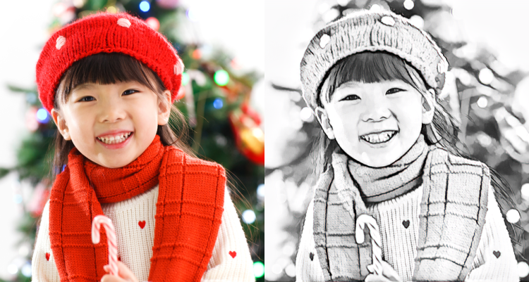 Pencil sketch sample