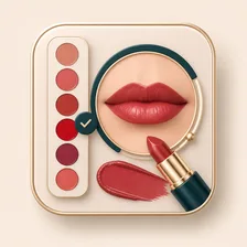 Icon of lipstick swatches for choosing a virtual lipstick try on shade